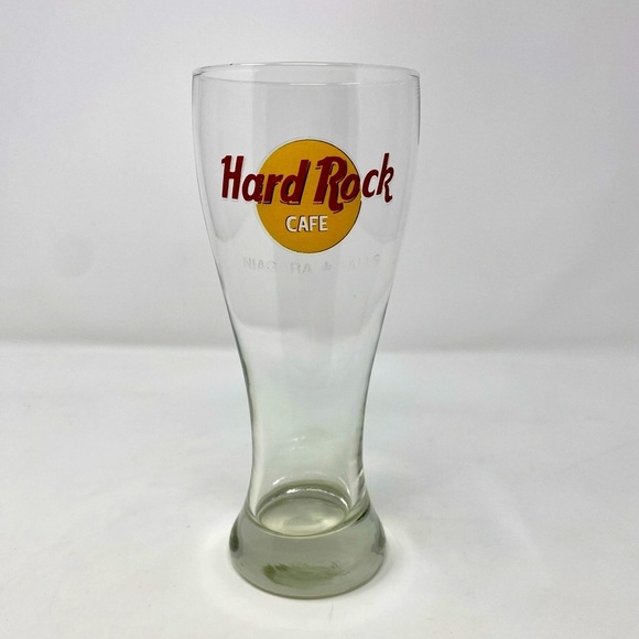 Hard Rock Cafe Niagara Falls Clear Glass Beer Mug - Picture 1 of 6